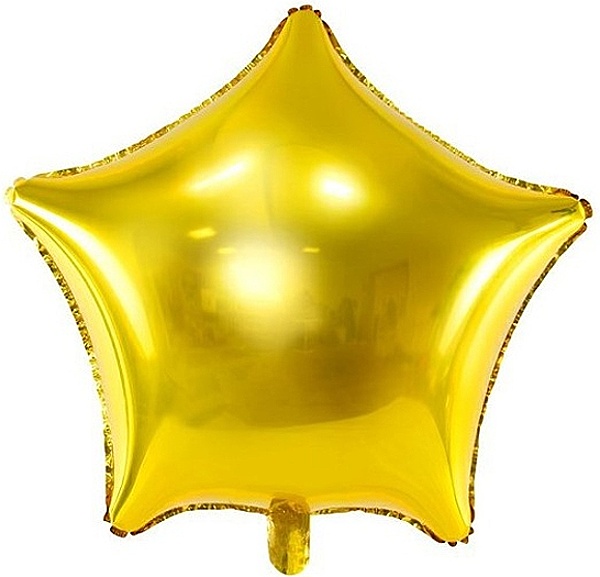 Balónek fóliový Hvězda zlatá 70 cm