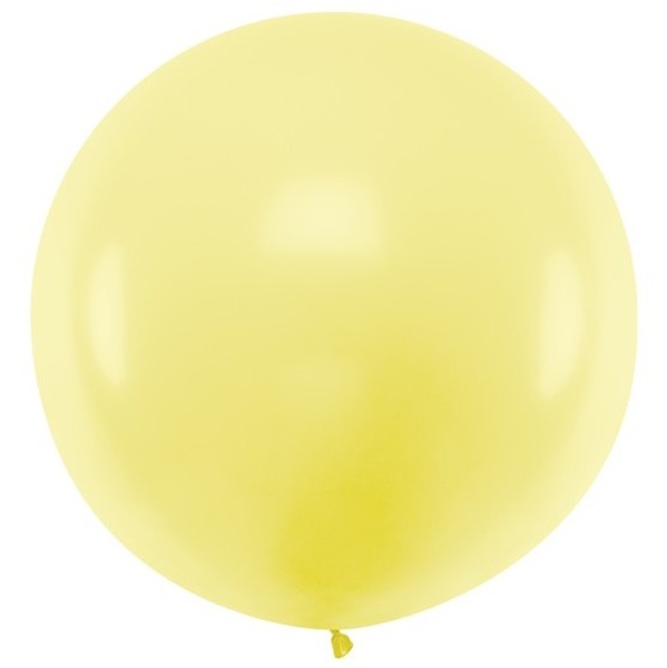 Balón velký kulatý 60 cm světle žlutý