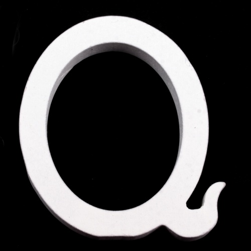 Písmeno Q dřevěné dekorační 8cm