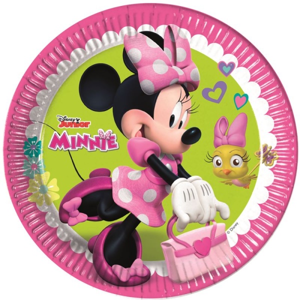 Minnie Mouse - talířky papírové 23cm/8ks