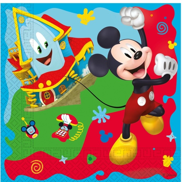 Mickey Mouse Rock The House - ubrousky papírové 20 ks