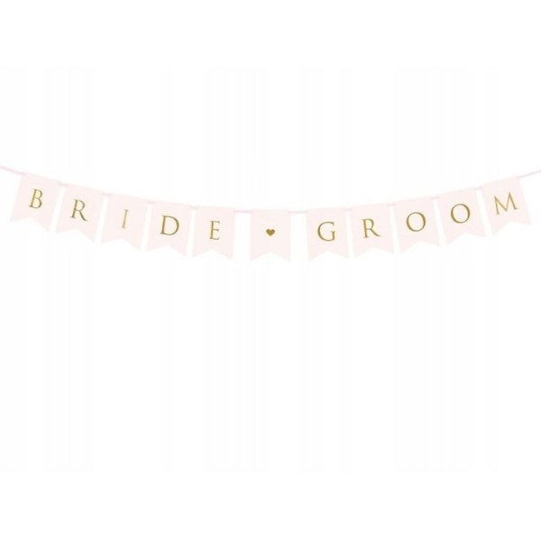Banner papírový Bride Groom