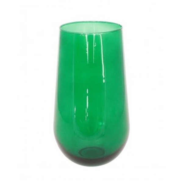 Váza skleněná zelená 12