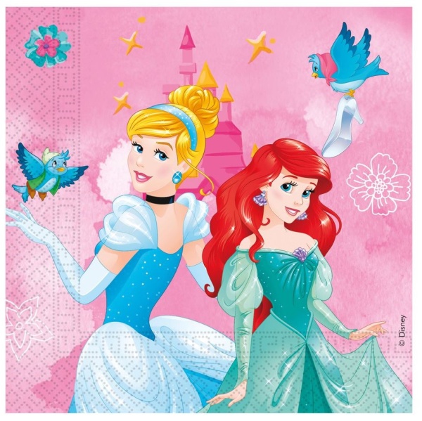 Princess Disney - ubrousky papírové 20ks 33x33cm