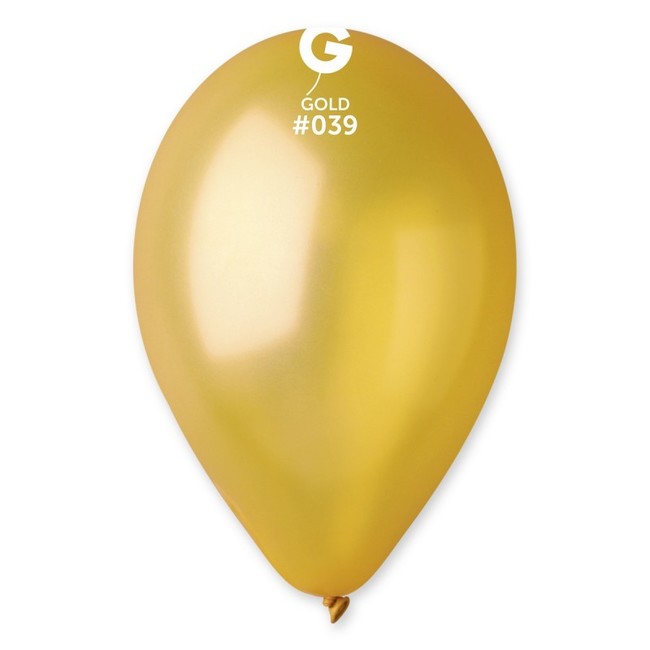 Balónky metalické zlaté 30cm 100ks
