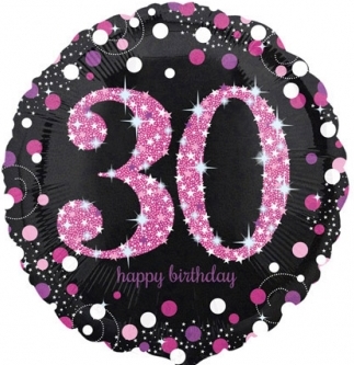 Fóliový balónek 30 Pink Diamonds 43cm