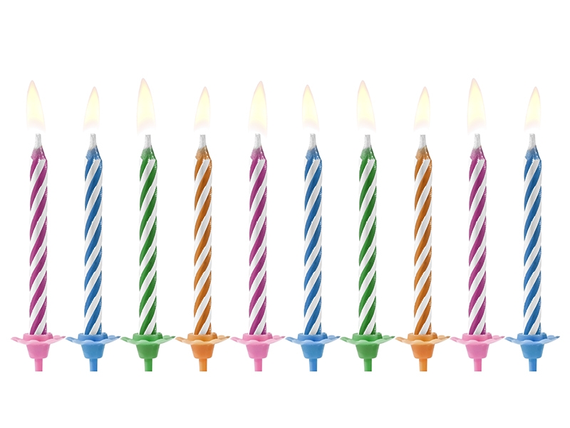 Nesfouknutelné svíčky Birthday Magic 10ks