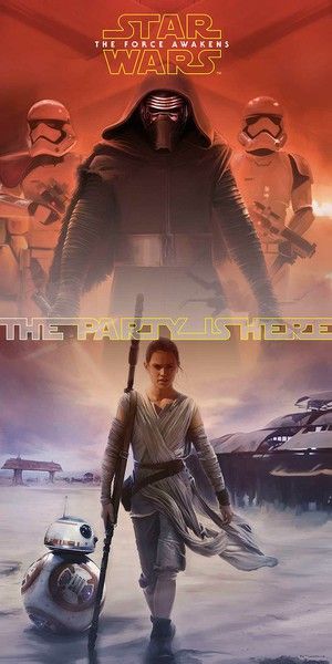 Plakát na dveře Star Wars The Force Awakens 150x75cm