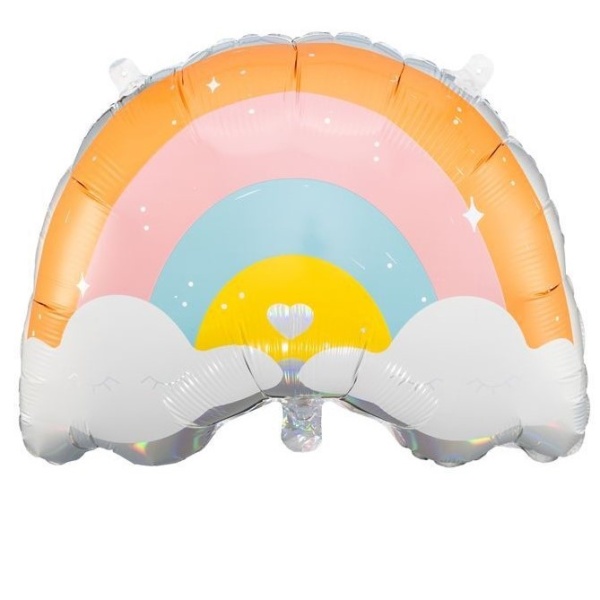 Rainbow party – balónek fóliový Duha 55 x 40 cm