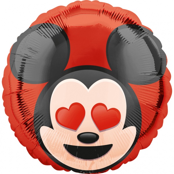 Mickey Mouse Emoticon - Balónek fóliový 45 cm