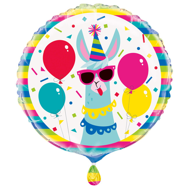 Fóliový balónek Birthday Llama 45cm