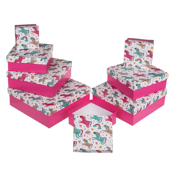 Unicorn party - Set dárkových boxů Jednorožci 22