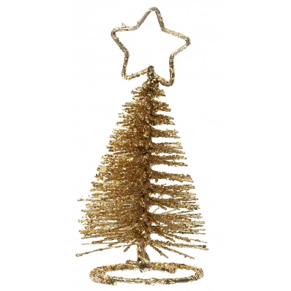 Vánoční stojánek na jmenovku Stromeček zlatý 10