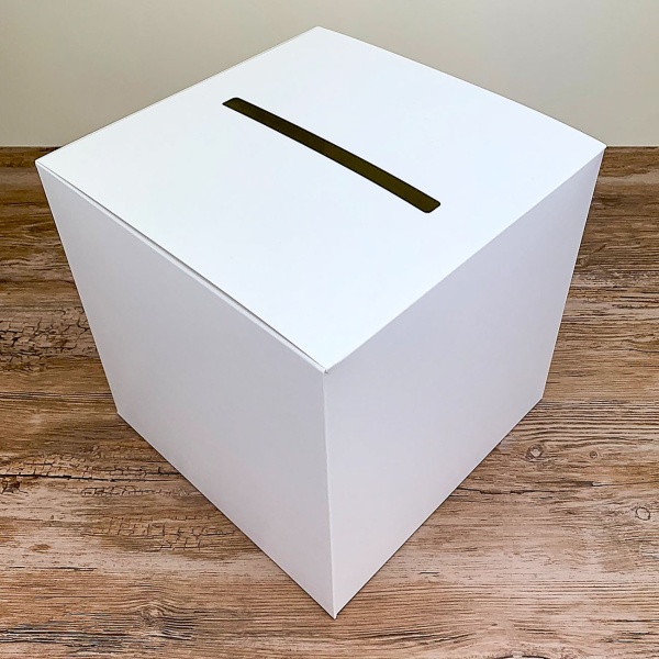 SVATEBNÍ Box na přání bílý 24 x 24 x 24 cm
