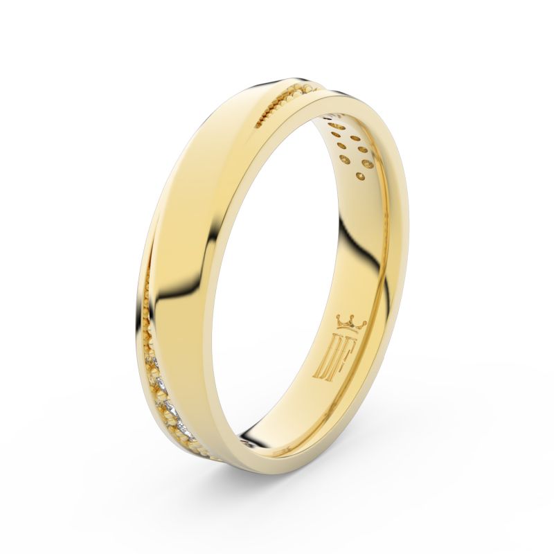 Zlatý dámský prsten DF 3025 ze žlutého zlata