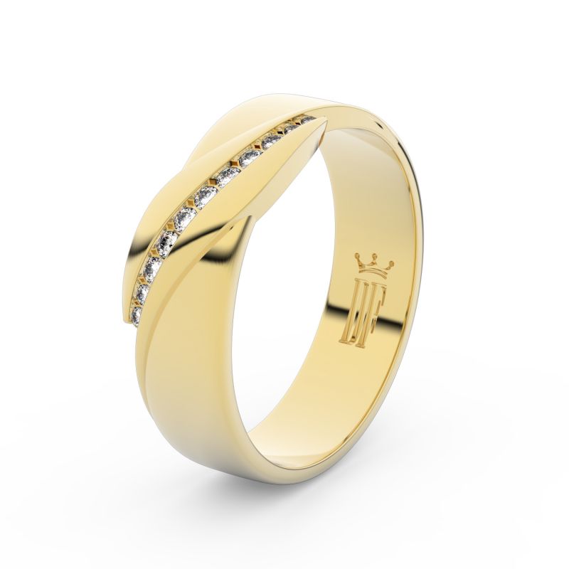 Zlatý dámský prsten DF 3039 ze žlutého zlata