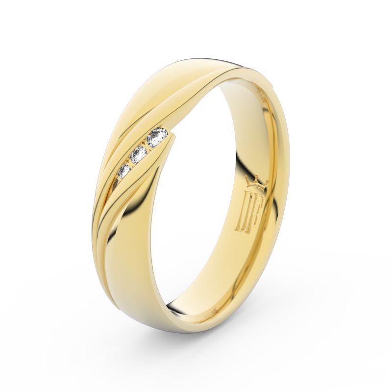 Zlatý dámský prsten DF 3044 ze žlutého zlata