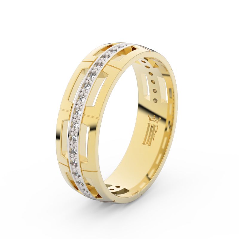 Zlatý dámský prsten DF 3048 ze žlutého zlata
