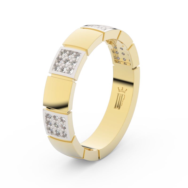 Zlatý dámský prsten DF 3057 ze žlutého zlata