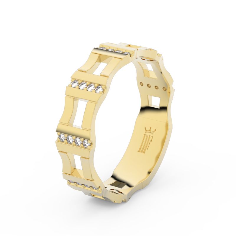 Zlatý dámský prsten DF 3084 ze žlutého zlata
