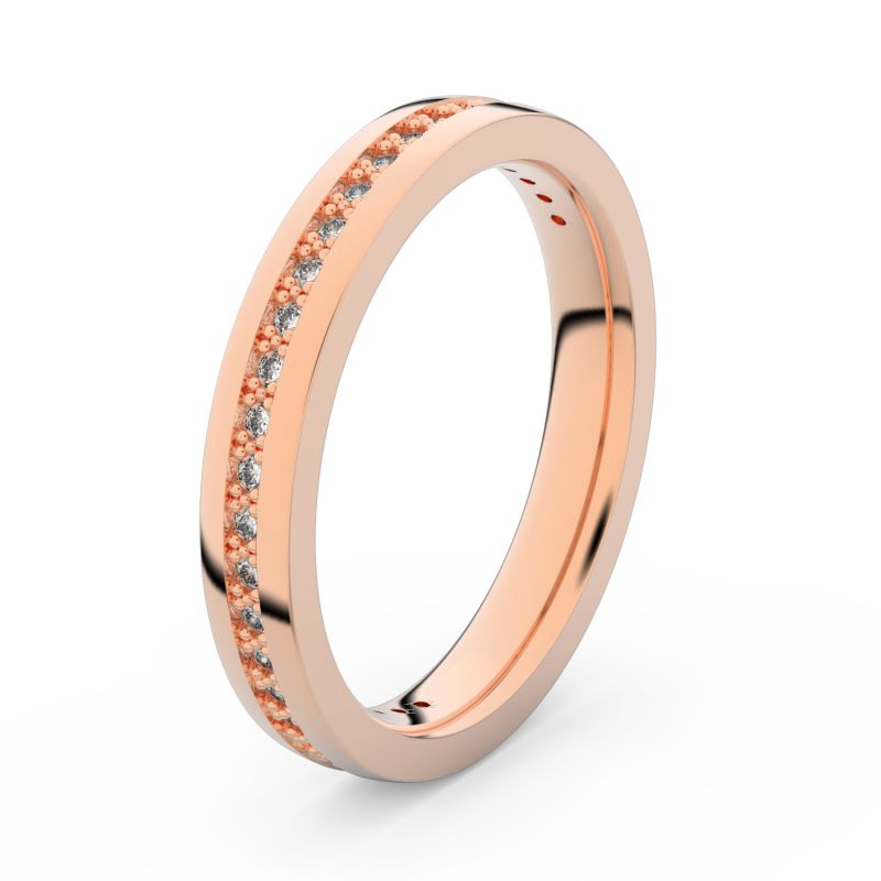 Zlatý dámský prsten DF 3896 z růžového zlata