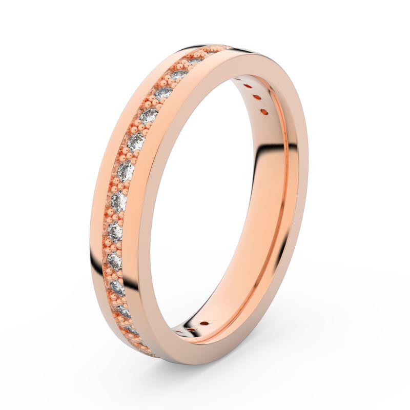 Zlatý dámský prsten DF 3897 z růžového zlata
