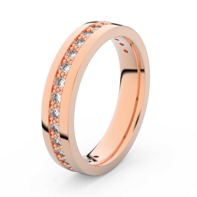 Zlatý dámský prsten DF 3898 z růžového zlata