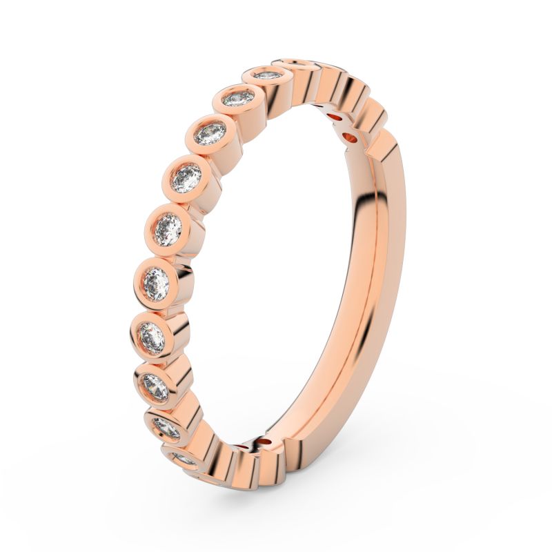 Zlatý dámský prsten DF 3899 z růžového zlata