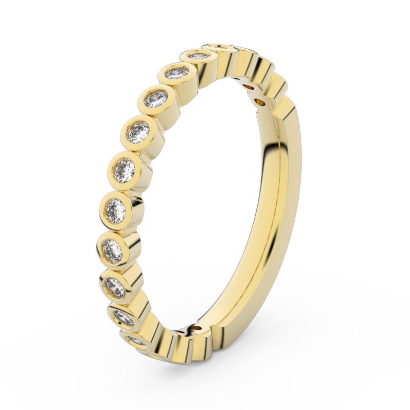Zlatý dámský prsten DF 3899 ze žlutého zlata