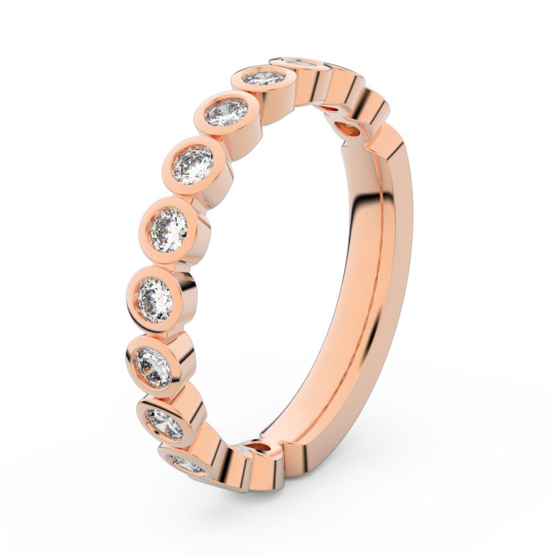 Zlatý dámský prsten DF 3900 z růžového zlata