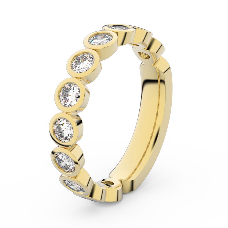 Zlatý dámský prsten DF 3901 ze žlutého zlata
