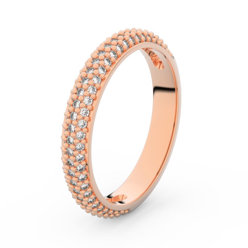 Zlatý dámský prsten DF 3911 z růžového zlata