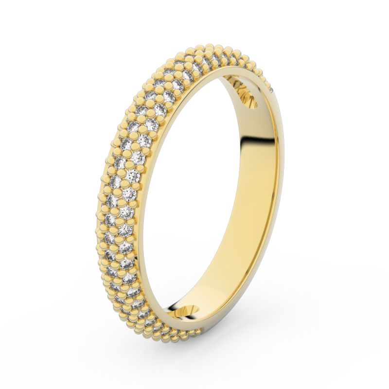 Zlatý dámský prsten DF 3911 ze žlutého zlata