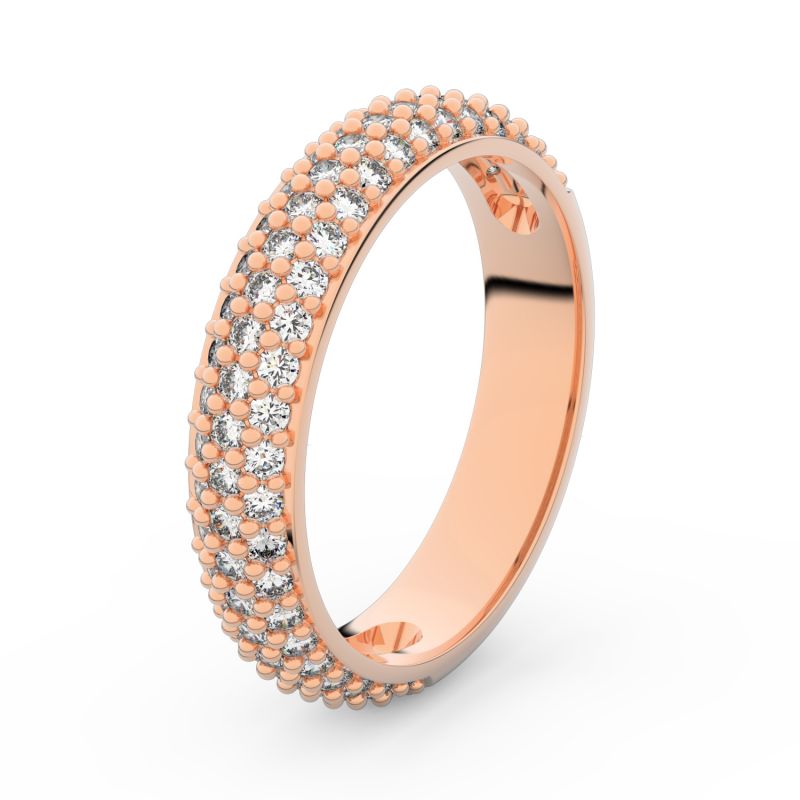 Zlatý dámský prsten DF 3912 z růžového zlata