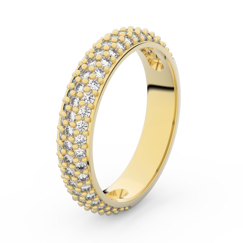 Zlatý dámský prsten DF 3912 ze žlutého zlata