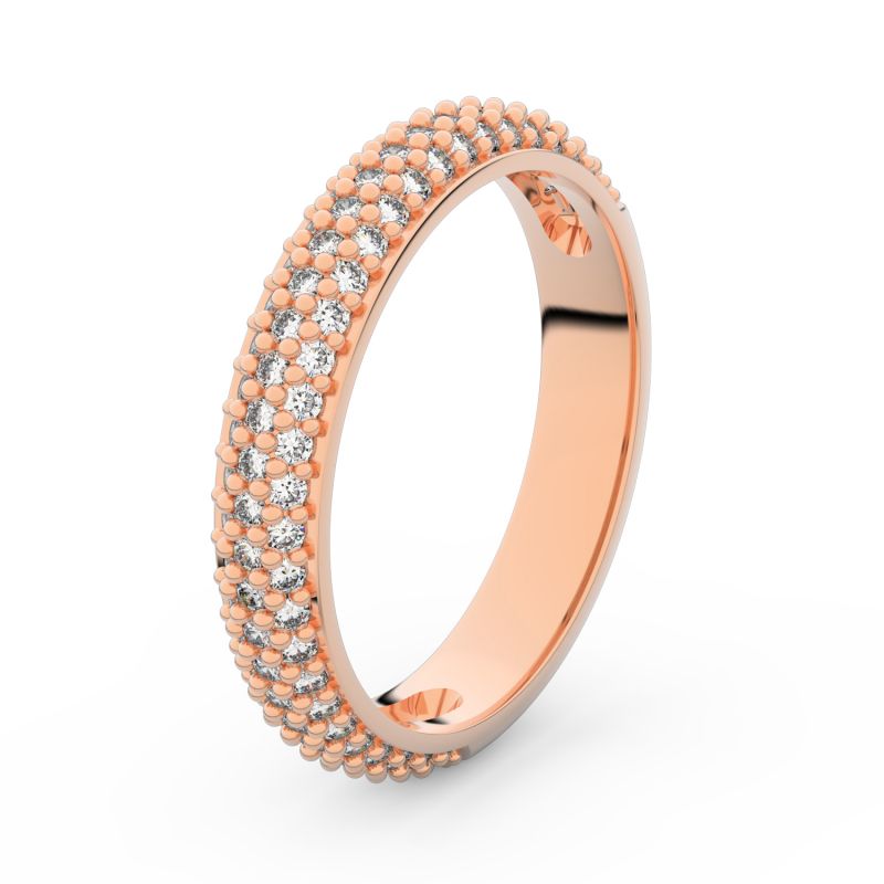 Zlatý dámský prsten DF 3918 z růžového zlata