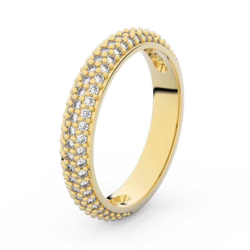 Zlatý dámský prsten DF 3918 ze žlutého zlata