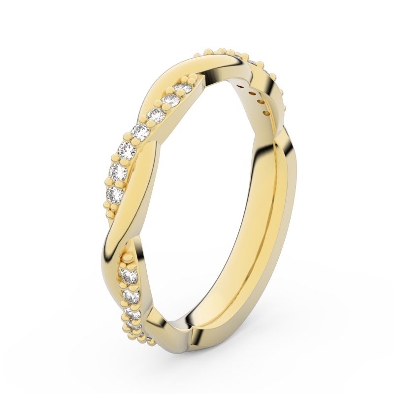 Zlatý dámský prsten DF 3952 ze žlutého zlata