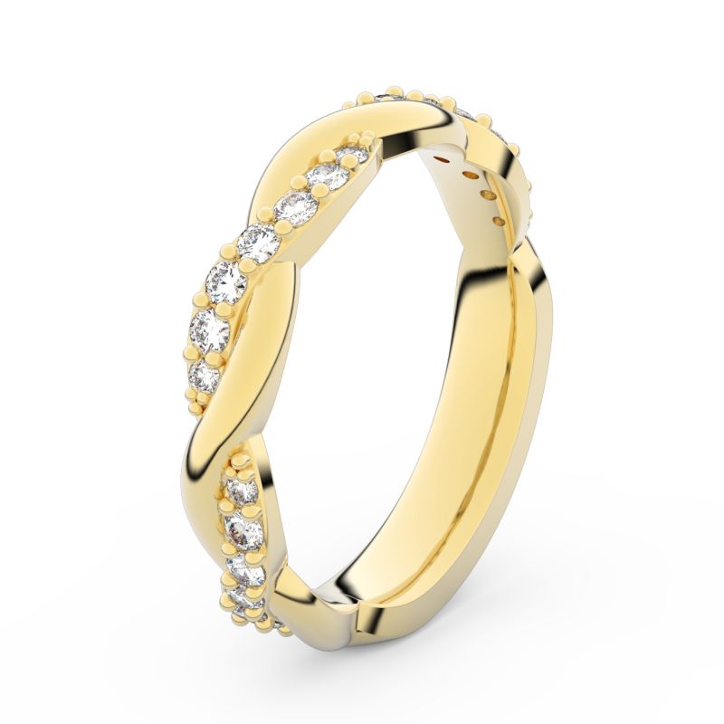 Zlatý dámský prsten DF 3953 ze žlutého zlata