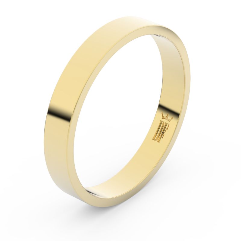 Zlatý snubní prsten FMR 1G35 ze žlutého zlata