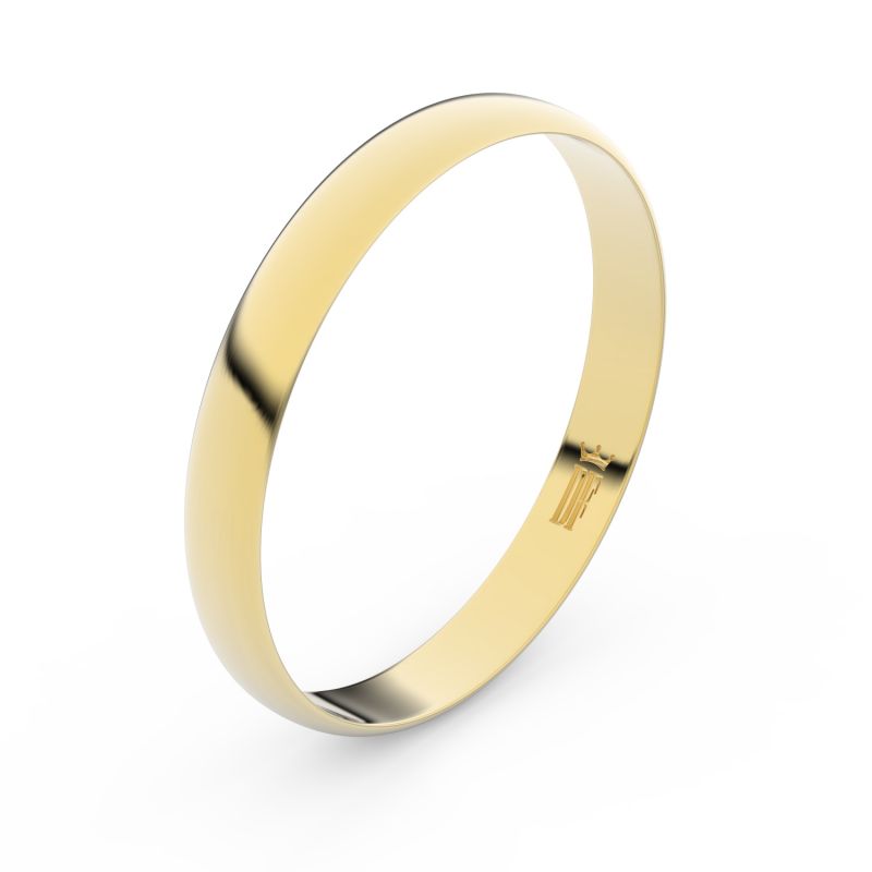 Zlatý snubní prsten FMR 4E30 ze žlutého zlata