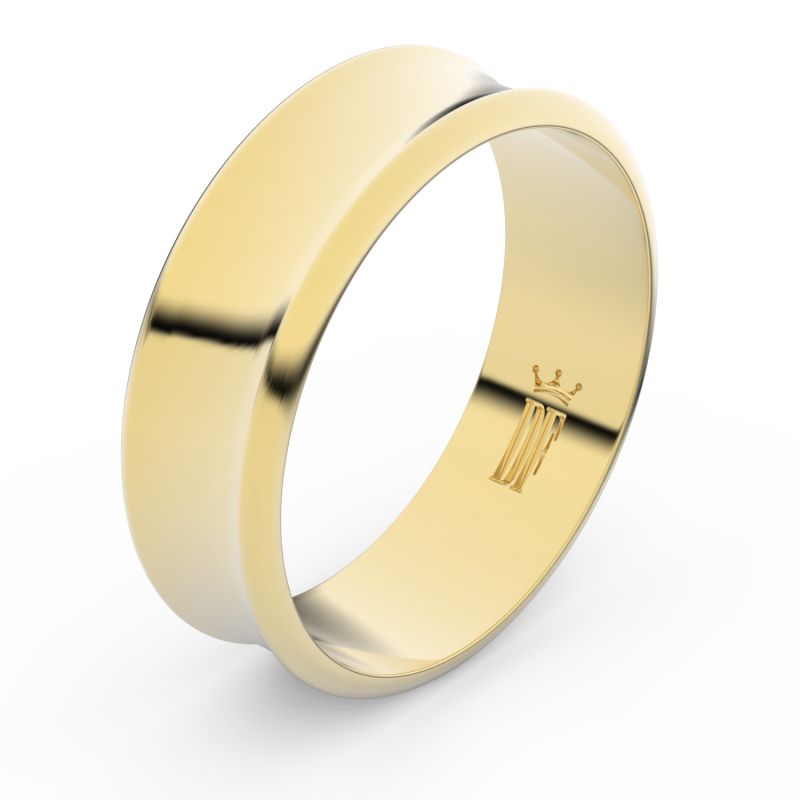 Zlatý snubní prsten FMR 5B70 ze žlutého zlata