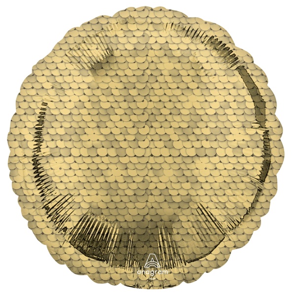 Balónek fóliový Flitry zlaté 43 cm