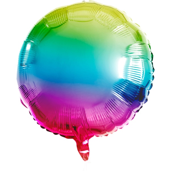 Balónek fóliový Kulatý Yummy Gummy Rainbow 45 cm