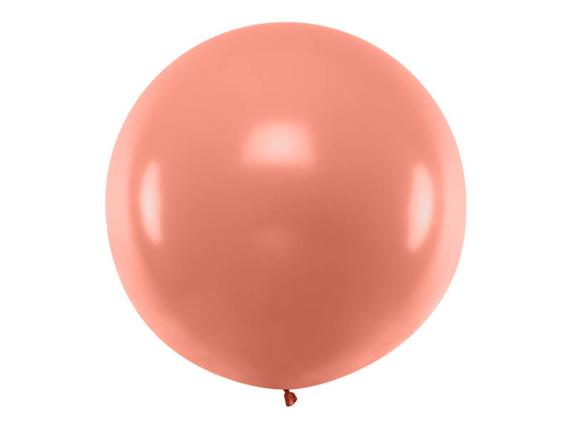 Balónek velký metalický růžovo-zlatý 100cm