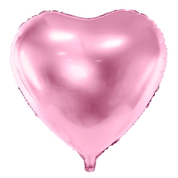 Balónek fóliový Srdce světle růžové 60 cm 1 ks