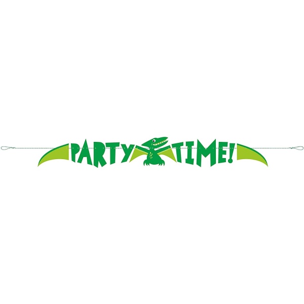 Dino party Eco - Banner Dino party time 1