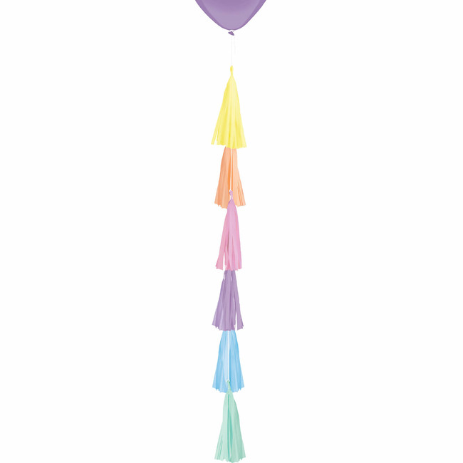 Balónkový ocas třásňový pastelový 70cm