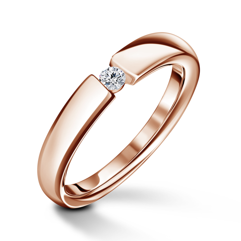 Diona | Zásnubní prsten se středovým diamantem 0.055ct