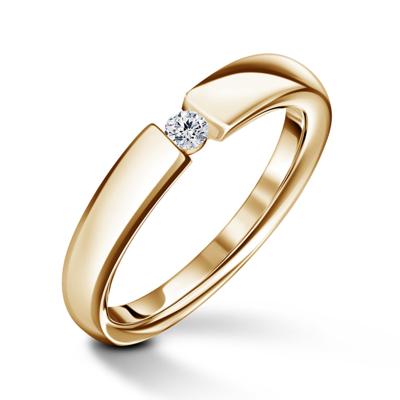 Diona | Zásnubní prsten se středovým diamantem 0.055ct